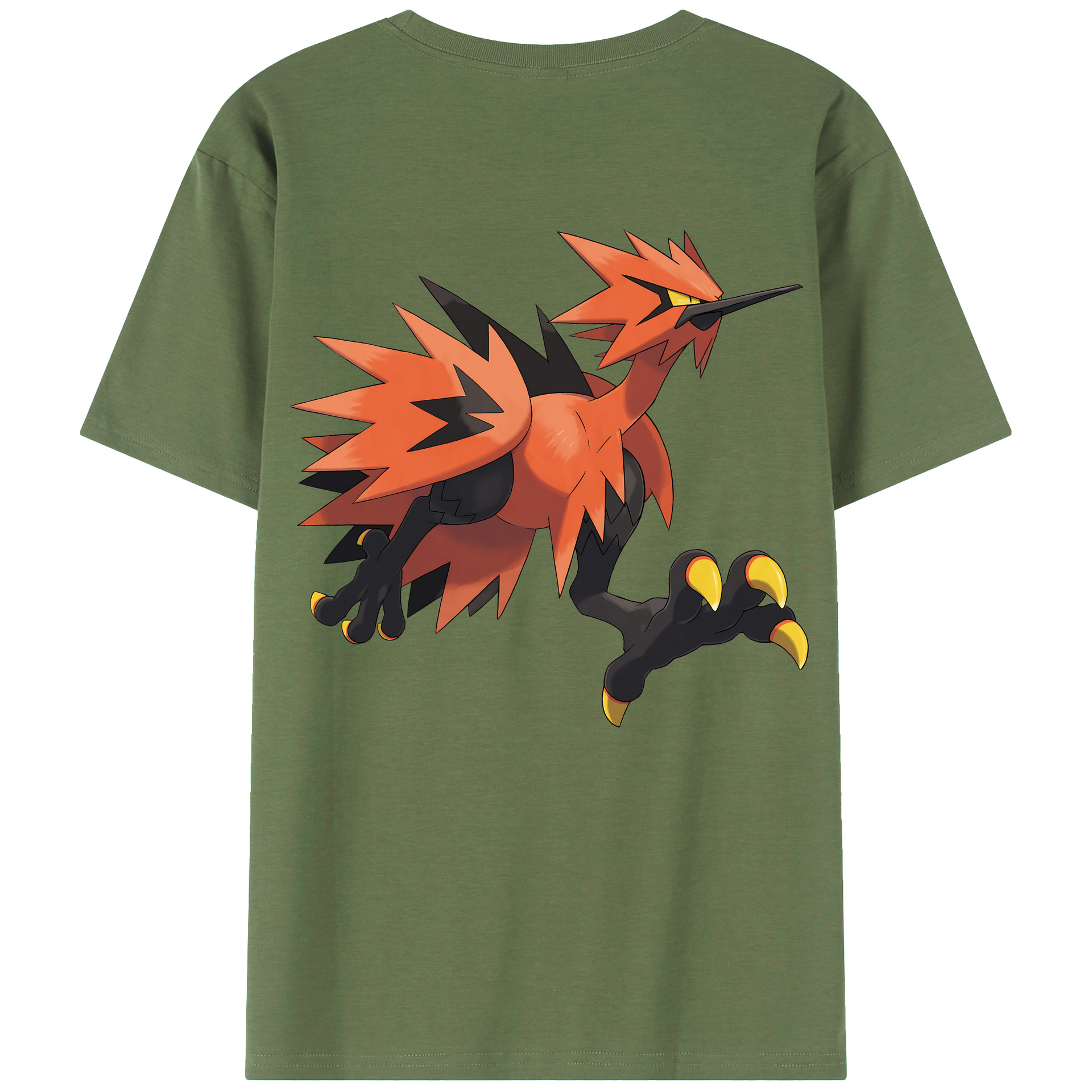 （画像用） ポケットモンスター Pokémon 綿100％ メンズ半袖Tシャツ（バックプリント） 通気性